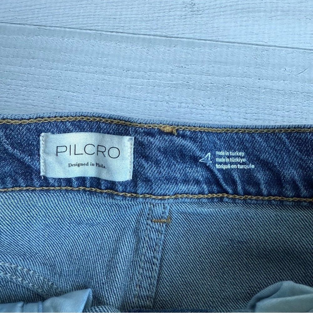 Anthropologie Pilcro Blue Denim Pencil Skirt Size 4 - Picture 8 of 9
